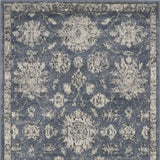 3' X 5' Blue And Beige Oriental Power Loom Non Skid Area Rug - Homeroots - Flyclothing LLC