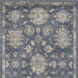 3' X 5' Blue And Beige Oriental Power Loom Non Skid Area Rug - Homeroots - Flyclothing LLC
