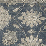 4' X 6' Blue and Beige Oriental Power Loom Non Skid Area Rug - Homeroots - Flyclothing LLC