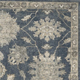 4' X 6' Blue and Beige Oriental Power Loom Non Skid Area Rug - Homeroots - Flyclothing LLC