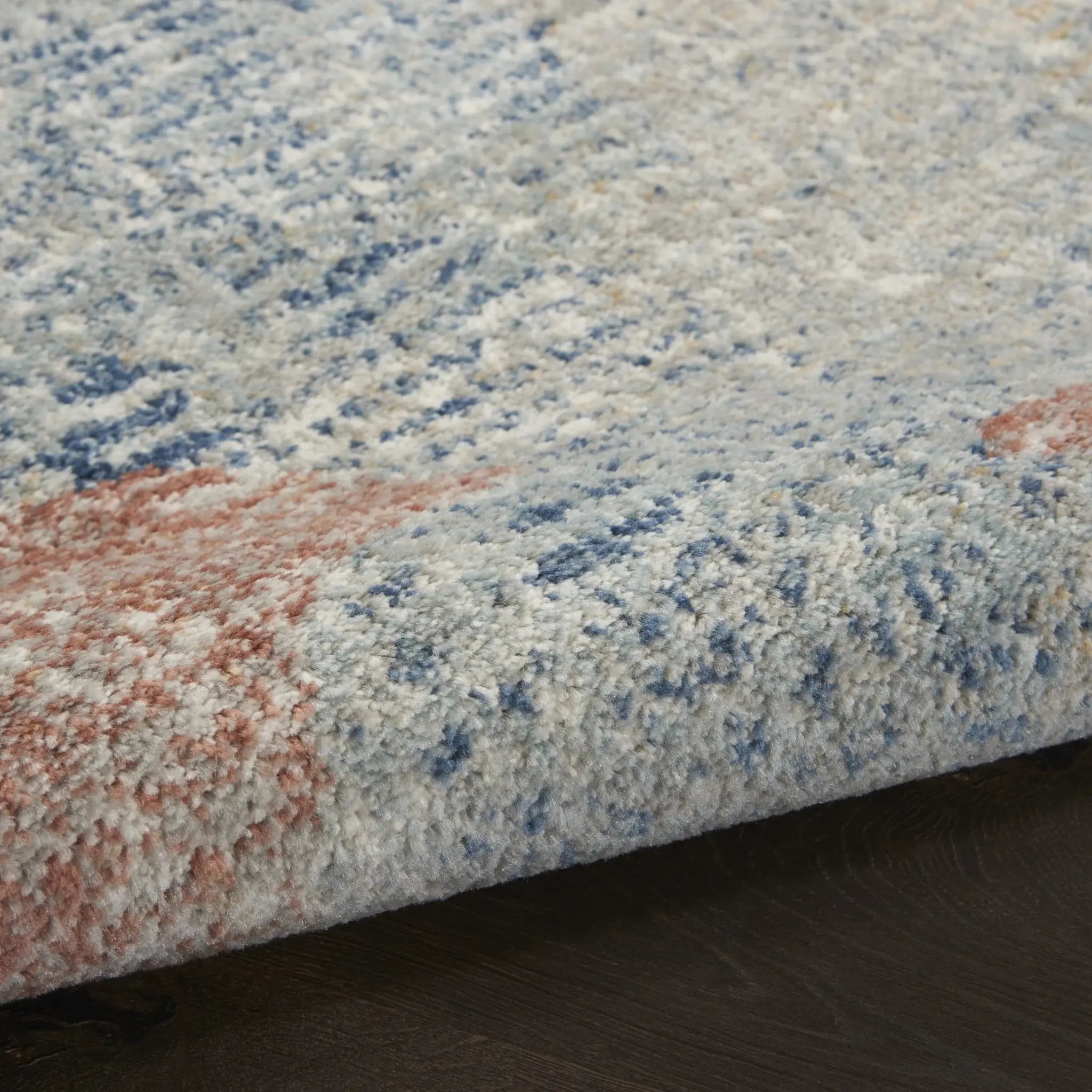 3' X 5' Ivory Abstract Power Loom Distressed Non Skid Area Rug - Homeroots - Flyclothing LLC