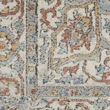 2' X 4' Ivory And Blue Oriental Power Loom Non Skid Area Rug - Homeroots - Flyclothing LLC