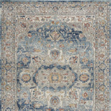 4' X 6' Ivory And Blue Oriental Power Loom Non Skid Area Rug - Homeroots - Flyclothing LLC