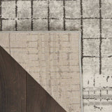 2' X 4' Ivory And Grey Abstract Power Loom Distressed Non Skid Area Rug - Homeroots - Flyclothing LLC