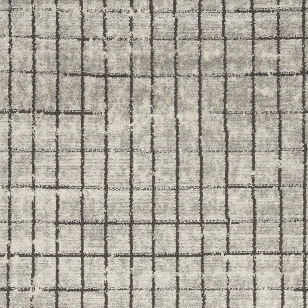 3' X 5' Ivory And Grey Abstract Power Loom Distressed Non Skid Area Rug - Homeroots - Flyclothing LLC