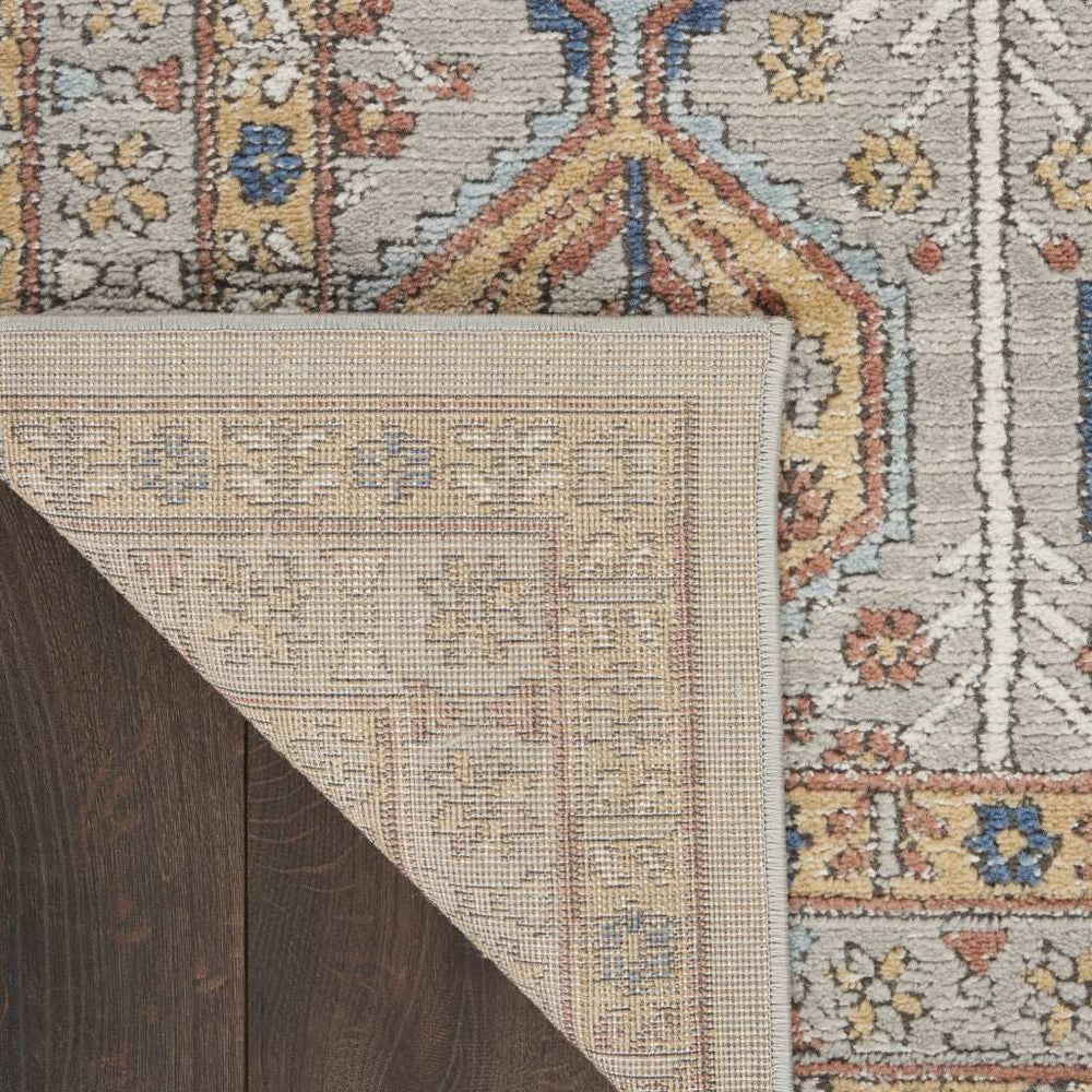 4' X 6' Grey Southwestern Power Loom Non Skid Area Rug - Homeroots - Flyclothing LLC