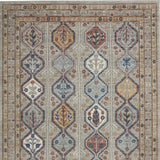 4' X 6' Grey Southwestern Power Loom Non Skid Area Rug - Homeroots