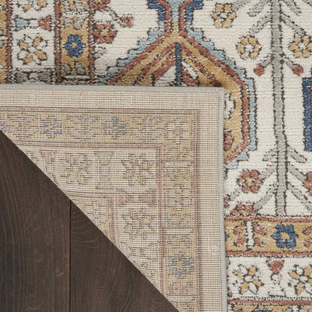 2' X 4' Ivory Southwestern Power Loom Non Skid Area Rug - Homeroots - Flyclothing LLC