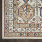2' X 4' Ivory Southwestern Power Loom Non Skid Area Rug - Homeroots - Flyclothing LLC