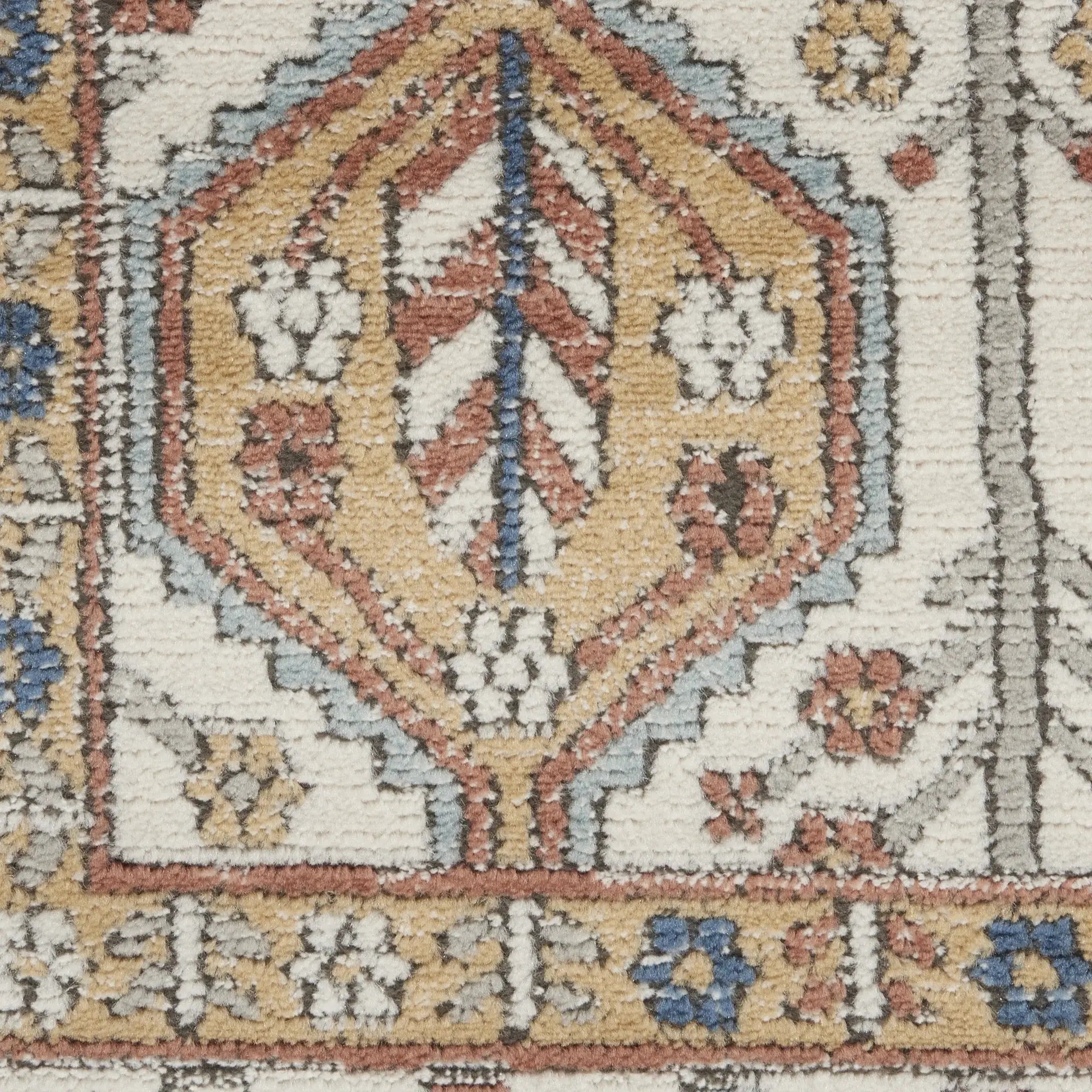 2' X 4' Ivory Southwestern Power Loom Non Skid Area Rug - Homeroots - Flyclothing LLC