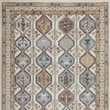 4' X 6' Ivory Southwestern Power Loom Non Skid Area Rug