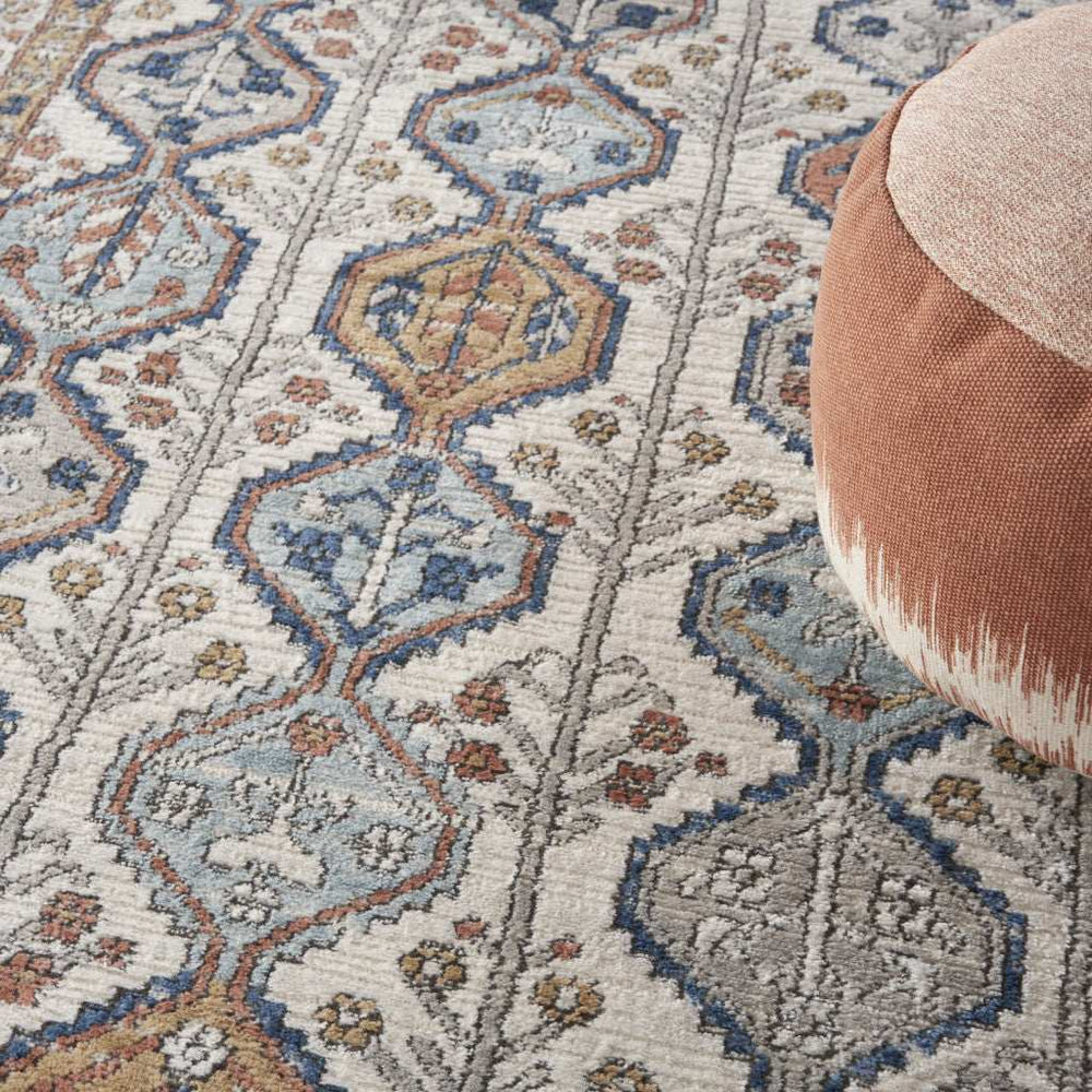 4' X 6' Ivory Southwestern Power Loom Non Skid Area Rug - Homeroots - Flyclothing LLC