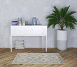 3' X 5' Grey Ivory And Blue Southwestern Power Loom Non Skid Area Rug - Homeroots - Flyclothing LLC