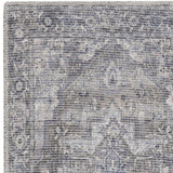 2' X 6' Grey Oriental Power Loom Distressed Washable Runner Rug - Homeroots