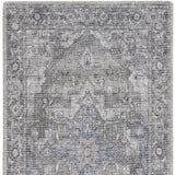 2' X 6' Grey Oriental Power Loom Distressed Washable Runner Rug - Homeroots - Flyclothing LLC