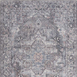 4' X 6' Grey Oriental Power Loom Distressed Washable Area Rug - Homeroots - Flyclothing LLC