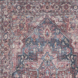 2' X 6' Red Oriental Power Loom Distressed Washable Runner Rug - Homeroots - Flyclothing LLC