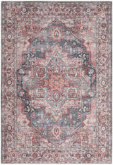4' X 6' Multicolor Oriental Power Loom Distressed Washable Area Rug - Homeroots - Flyclothing LLC