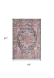 5' X 7' Multicolor Oriental Power Loom Distressed Washable Area Rug - Homeroots - Flyclothing LLC