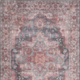 5' X 7' Multicolor Oriental Power Loom Distressed Washable Area Rug - Homeroots