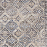5' X 7' Ivory Latte Oriental Power Loom Distressed Washable Area Rug - Homeroots - Flyclothing LLC