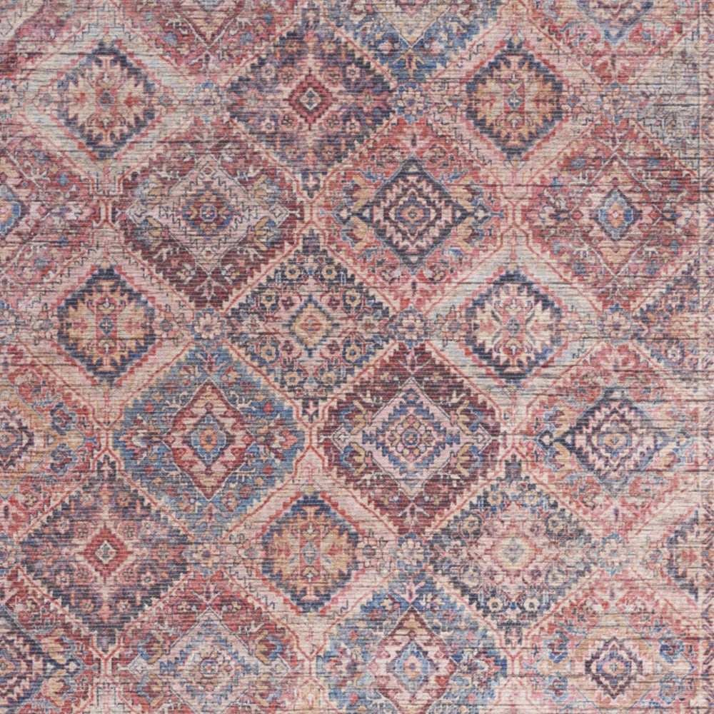 5' X 7' Multicolor Oriental Power Loom Distressed Washable Area Rug - Homeroots - Flyclothing LLC