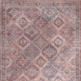 5' X 7' Multicolor Oriental Power Loom Distressed Washable Area Rug - Homeroots