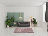5' X 7' Multicolor Oriental Power Loom Distressed Washable Area Rug - Homeroots
