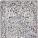 2' X 6' Grey Oriental Power Loom Distressed Washable Runner Rug - Homeroots - Flyclothing LLC