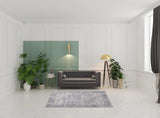 5' X 7' Grey Oriental Power Loom Distressed Washable Area Rug - Homeroots - Flyclothing LLC