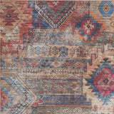 5' X 7' Multicolor Southwestern Power Loom Distressed Washable Area Rug - Homeroots - Flyclothing LLC