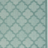 4' X 6' Aqua And Teal Ikat Indoor Outdoor Area Rug - Homeroots - Flyclothing LLC