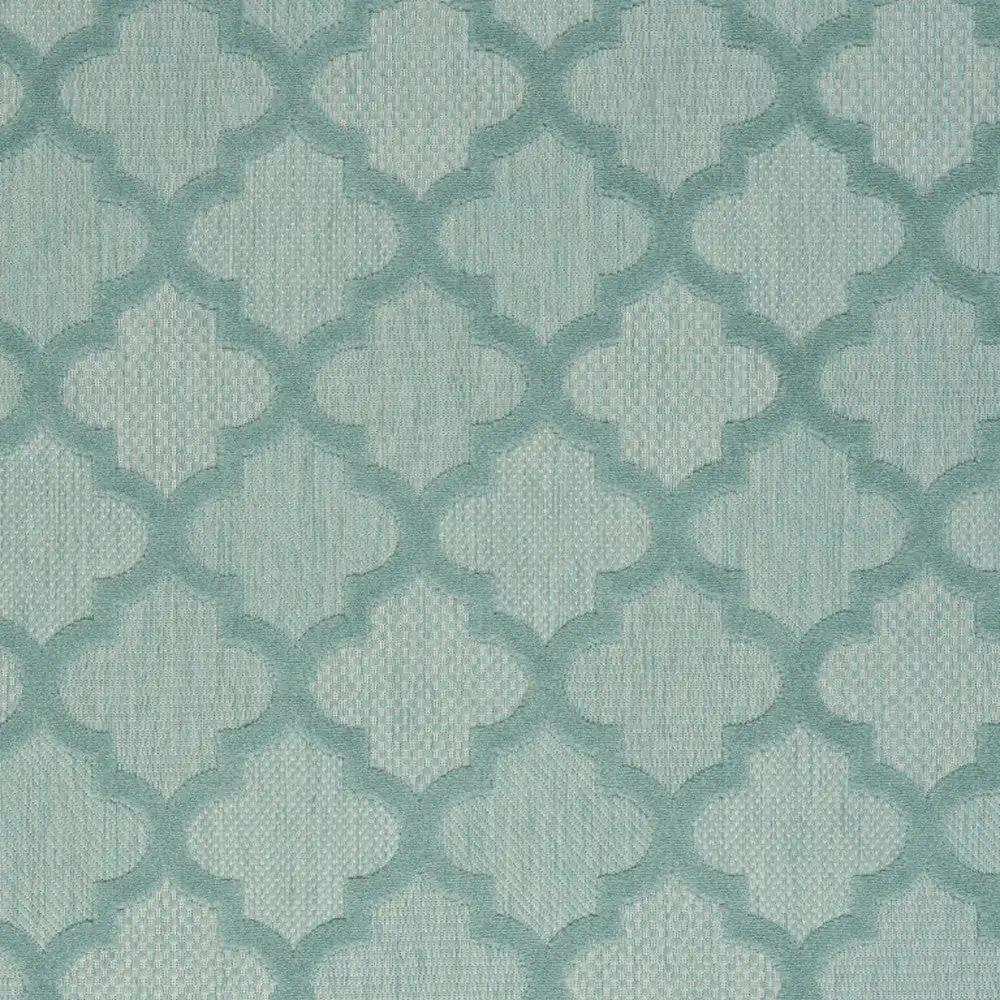 5' X 7' Aqua And Teal Ikat Indoor Outdoor Area Rug - Homeroots - Flyclothing LLC