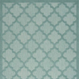 5' X 7' Aqua And Teal Ikat Indoor Outdoor Area Rug - Homeroots - Flyclothing LLC