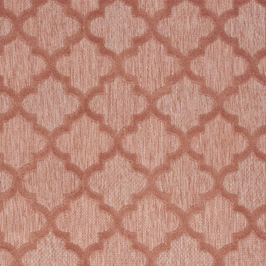 5' X 7' Coral Orange Ikat Indoor Outdoor Area Rug - Homeroots - Flyclothing LLC