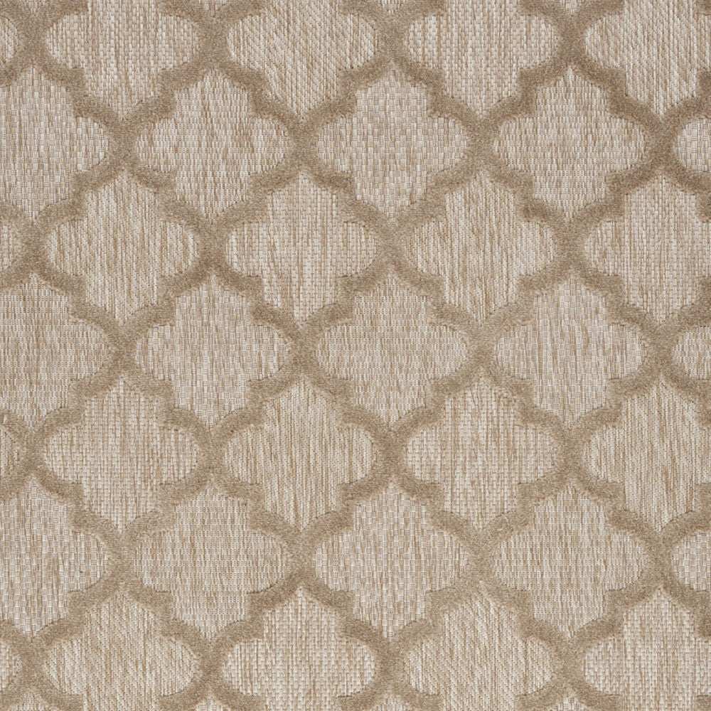 5' X 7' Natural Beige Ikat Indoor Outdoor Area Rug - Homeroots - Flyclothing LLC