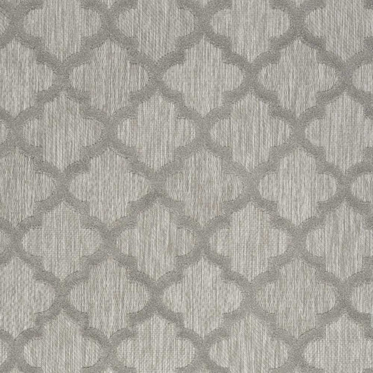 4' X 6' Silver Grey Ikat Indoor Outdoor Area Rug - Homeroots - Flyclothing LLC