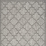 4' X 6' Silver Grey Ikat Indoor Outdoor Area Rug - Homeroots - Flyclothing LLC
