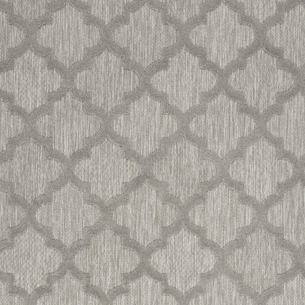5' X 7' Silver Grey Ikat Indoor Outdoor Area Rug - Homeroots - Flyclothing LLC