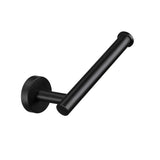 Set of Two Black Stainless Steel Wall Mount Towel Ring and Toilet Paper Holder - Homeroots