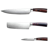 Brown and Black Stainless Steel And Wood Eight Piece Cutlery Set - Homeroots - Flyclothing LLC