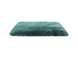 Set Of Two 17" X 17" Emerald Linen Solid Color Dining Chair Pad - Homeroots