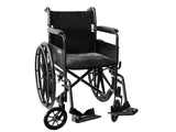 Set Of Four 17" X 17" Charcoal Grey Medical Sheepskin Chair Pads - Homeroots