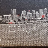 38" Gray Wool And Brown Ottoman - Homeroots - Flyclothing LLC