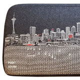 38" Gray Wool And Brown Ottoman - Homeroots - Flyclothing LLC