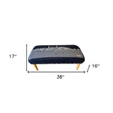 38" Gray Wool And Brown Ottoman - Homeroots - Flyclothing LLC