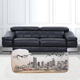 38" Cream Wool And Brown Ottoman - Homeroots - Flyclothing LLC