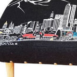 38" Gray Wool And Brown Ottoman - Homeroots - Flyclothing LLC