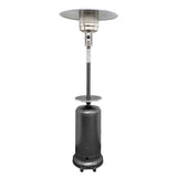 48000 BTU Silver Steel Propane Cylindrical Pole Standing Patio Heater - Homeroots