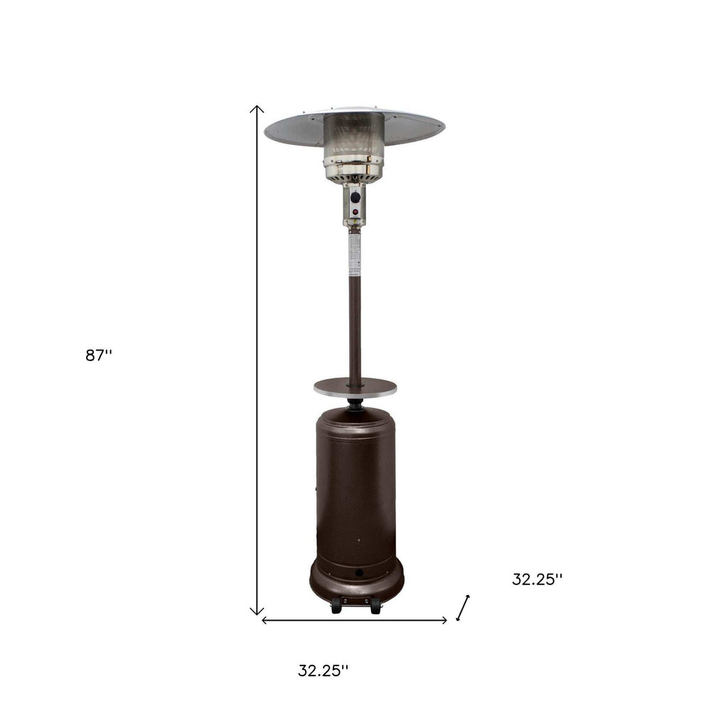 48000 BTU Bronze Steel Propane Cylindrical Pole Standing Patio Heater - Homeroots - Flyclothing LLC
